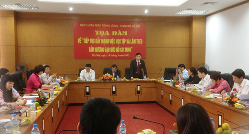 Tọa đàm về học tập và làm theo tấm gương đạo đức Hồ Chí Minh